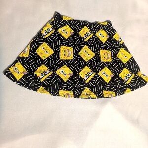 🍁 3/$15 SpongeBob SquarePants Skater Skirt Medium